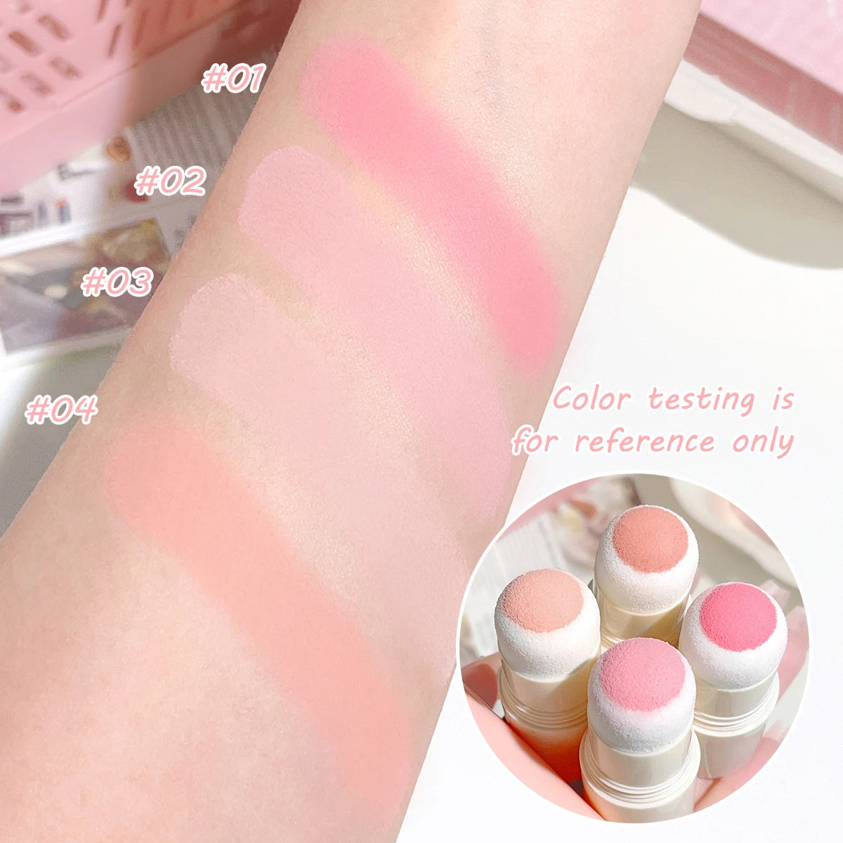 Soft Korean-Style Lip and Cheek Blush