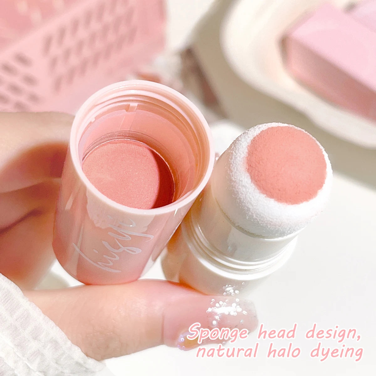 Soft Korean-Style Lip and Cheek Blush