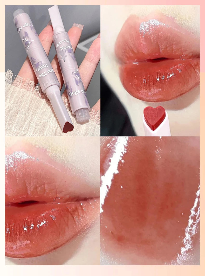 Glittering Jelly Heart-Shaped Lipstick