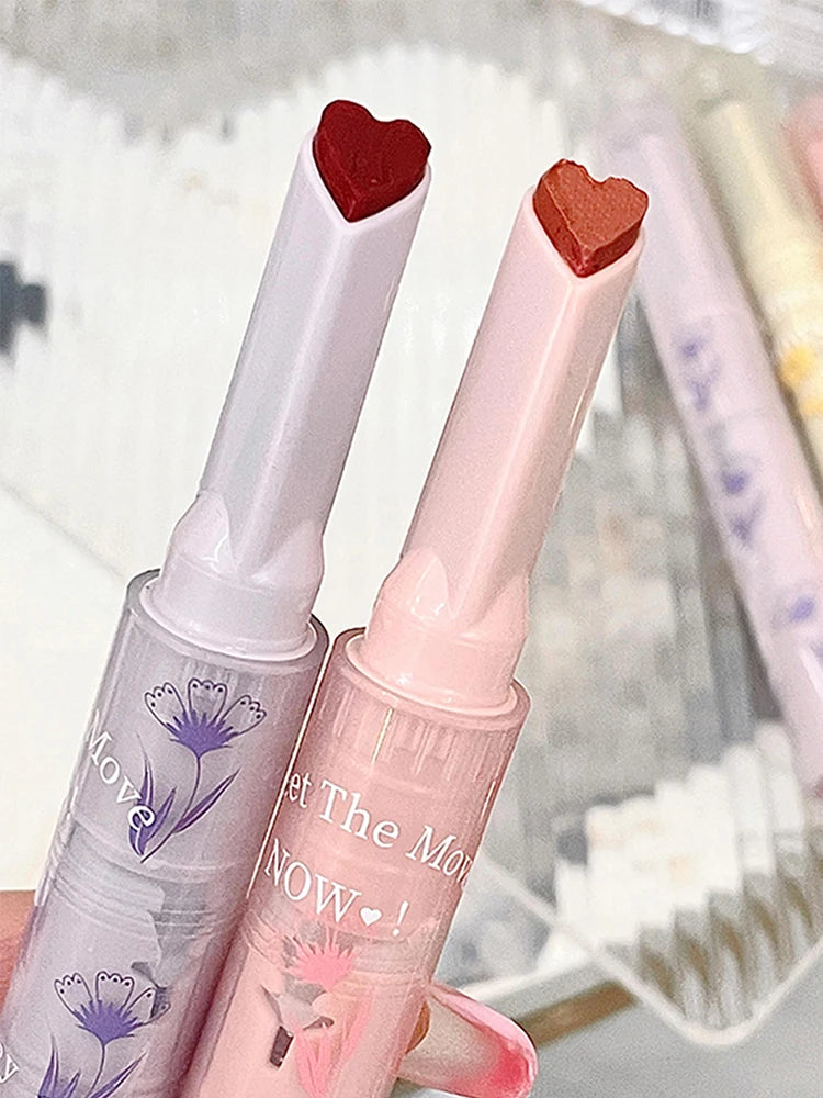 Glittering Jelly Heart-Shaped Lipstick