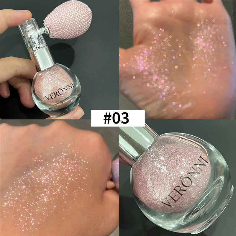 Dazzling face and body shimmer