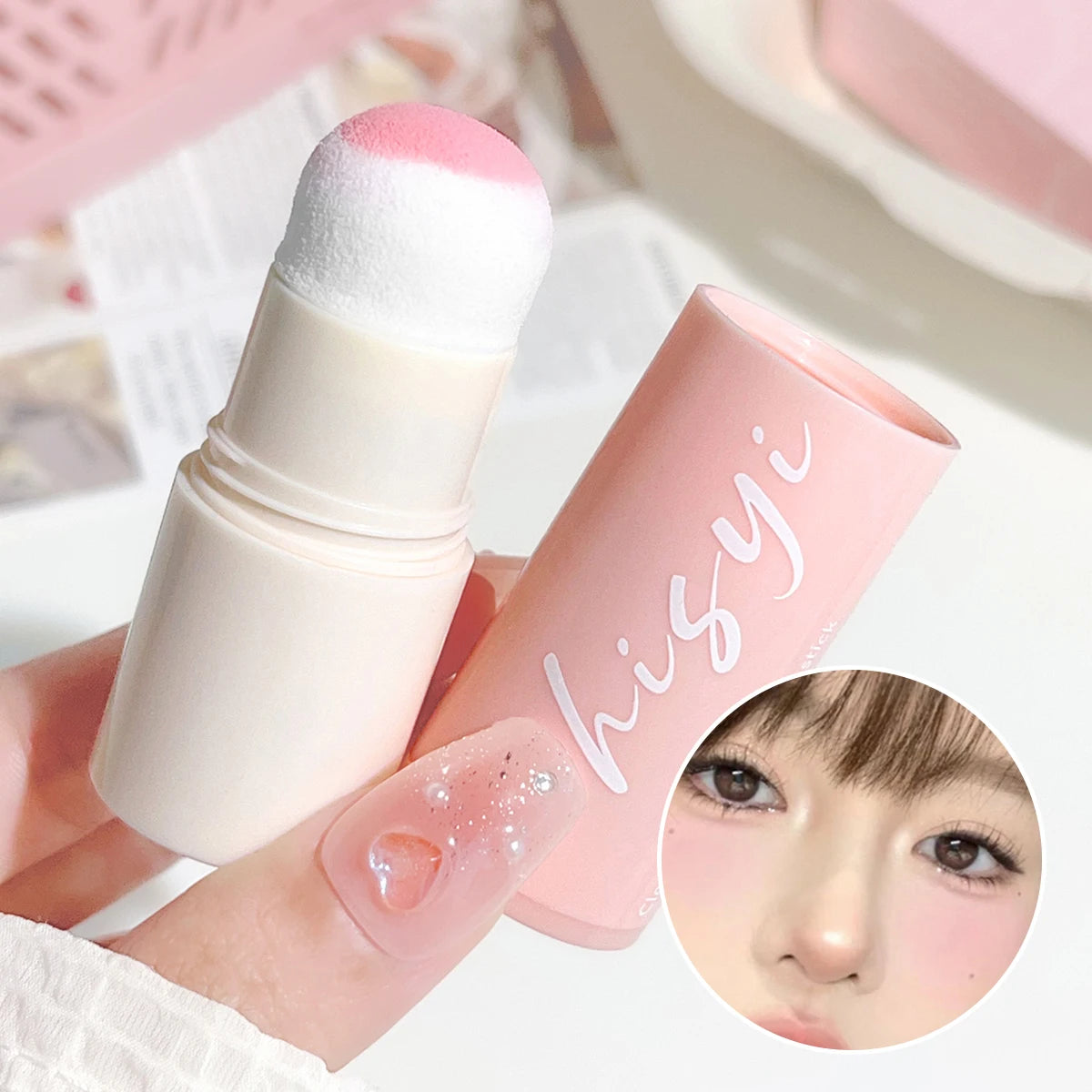 Soft Korean-Style Lip and Cheek Blush