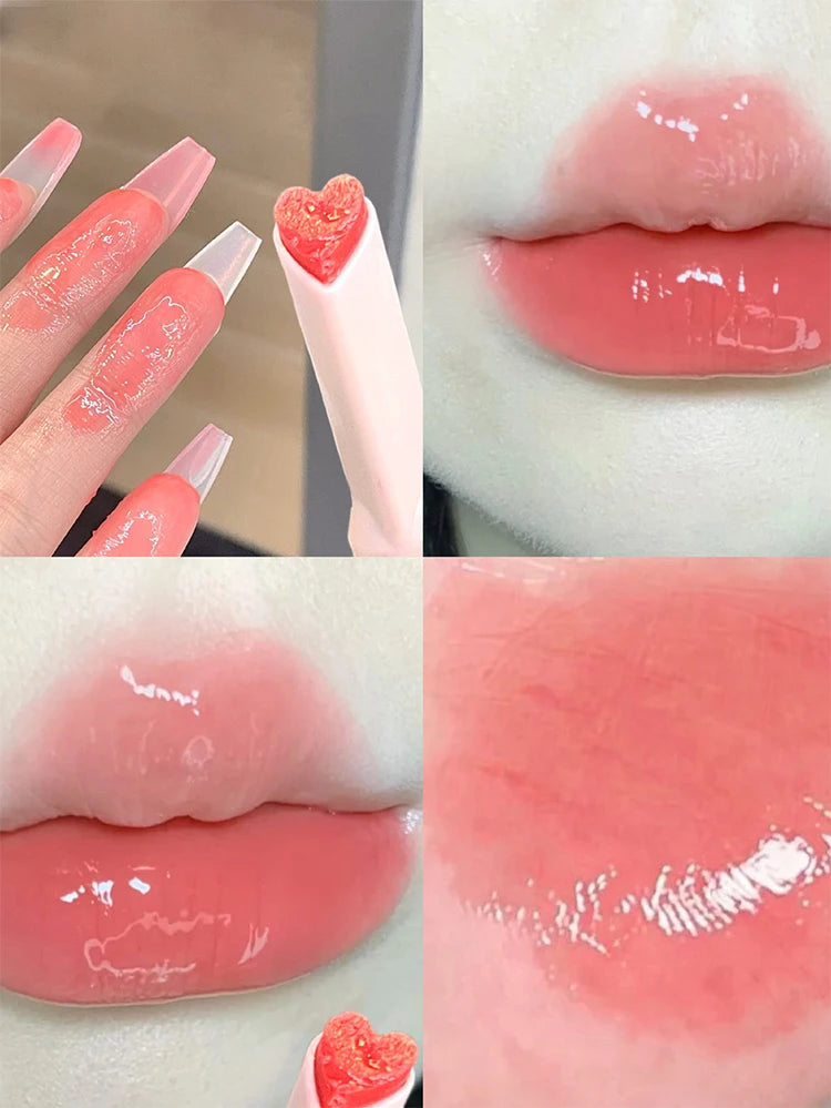 Glittering Jelly Heart-Shaped Lipstick