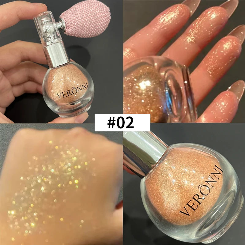 Dazzling face and body shimmer