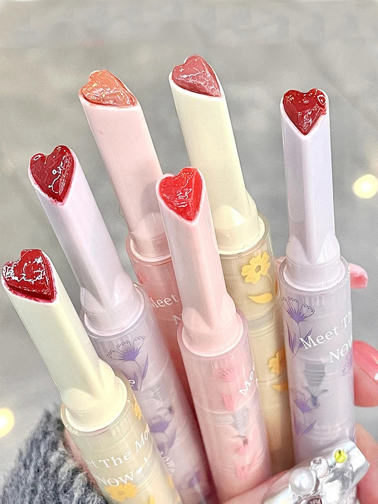 Glittering Jelly Heart-Shaped Lipstick