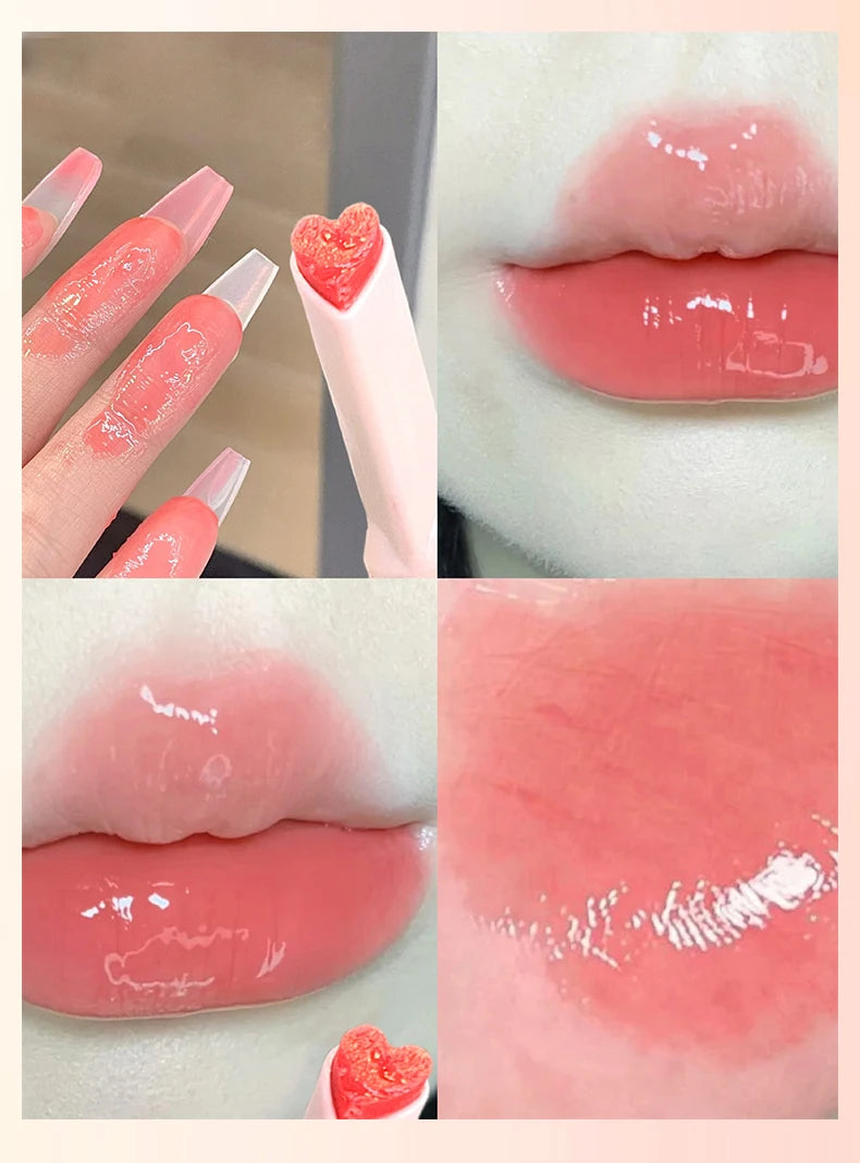 Glittering Jelly Heart-Shaped Lipstick