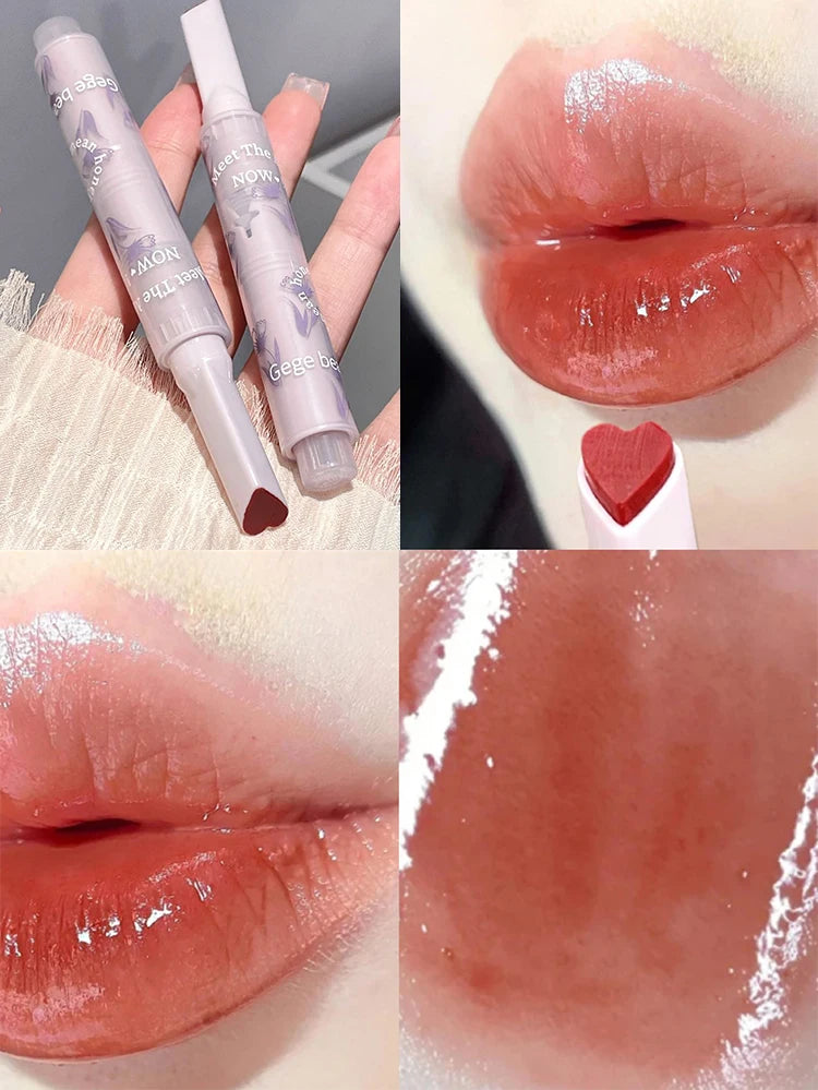 Glittering Jelly Heart-Shaped Lipstick