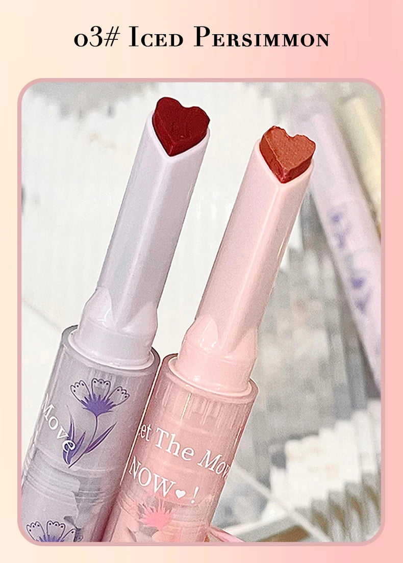 Glittering Jelly Heart-Shaped Lipstick