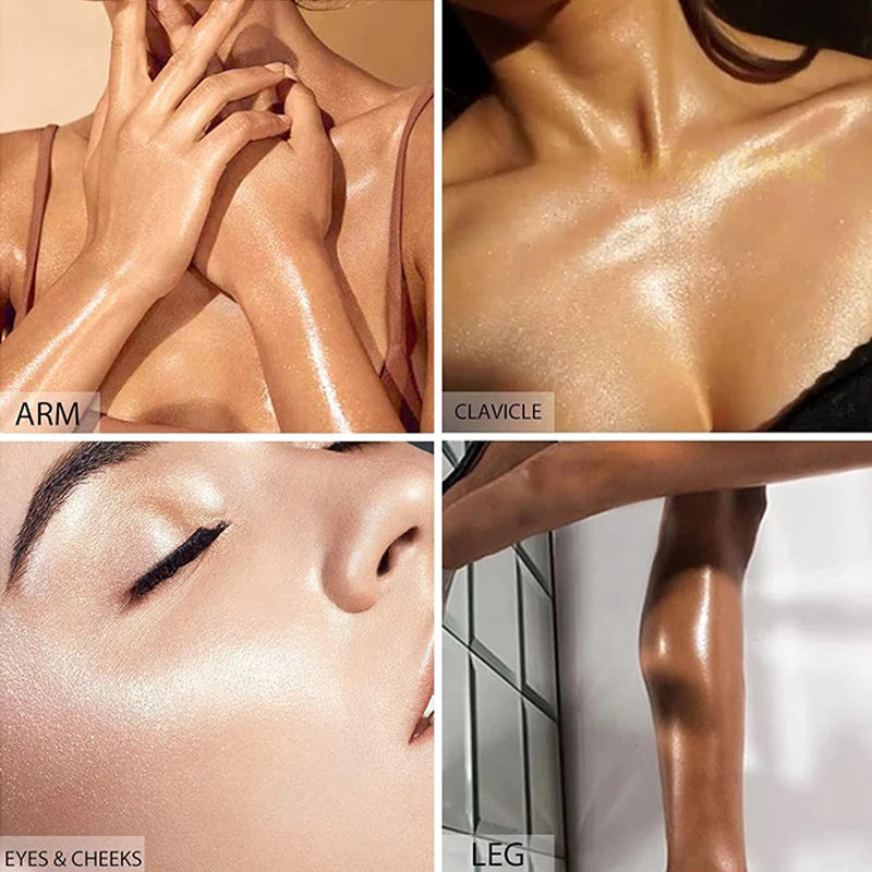 Dazzling face and body shimmer